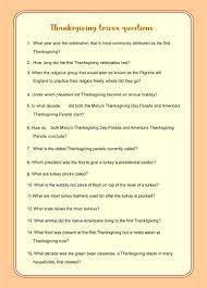 This conflict, known as the space race, saw the emergence of scientific discoveries and new technologies. 9 Best Printable Thanksgiving Trivia Printablee Com