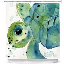 Highland Dunes Hulsey Sea Turtle Single Shower Curtain Reviews Wayfair