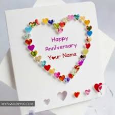 Congratulate someone for a year of dedication in the workplace or throw a surprise to married couples who continue to pursue their love in the good and bad times with our colorful and sophisticated anniversary card templates. Anniversary Wish Card My Name Pix Cards