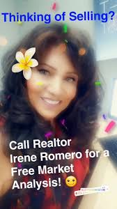 Thinking of Selling? Call Your Realtor Irene Romero for Free Market  Analysis!🤝