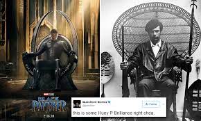 Trends international black panther wall poster, 22.375 x 34, multi. New Black Panther Poster Resembles Iconic Political Photo Daily Mail Online