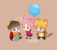 bts chibi animation おしゃれまとめの人気アイデア pinterest fitria dwi ファンアート bts かわいい ちびキャラ