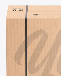 Download Mailing Kraft Box Mockup In Box Mockups On Yellow Images Object Mockups