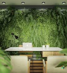 Indoor gardens are another variation of the trend. Gustavo Henrique De Souza Vertical Garden Office