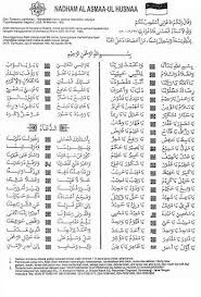 Lirik asmaul husna oleh opick. Teks Asmaul Husna