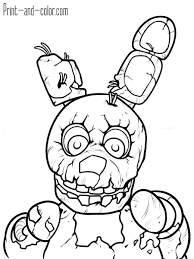 Withered foxy colorings cute fnaf printable. Pin On Drawings