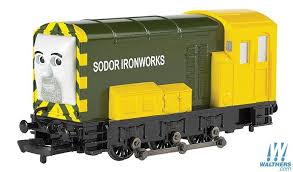 Iron Arry Thomas Friends Tm Sodor Ironworks Green Yellow Thomas And Friends Ho Scale Trains Moving Eyes