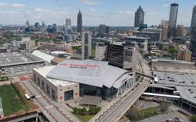 The arena replaced omni arena after the hawks owner, ted turner, was determined to bring an nhl team back to atlanta. Herunterladen Hintergrundbild State Farm Arena Philips Arena Atlanta Hawks Arena Atlanta Nba Sportarenen Atlanta Stadtbild Georgia Usa Atlanta Hawks Fur Desktop Kostenlos Hintergrundbilder Fur Ihren Desktop Kostenlos
