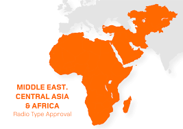 Middle East And Central Asia Map Other Middle East, Central Asia And African Countries Radio Type Approval