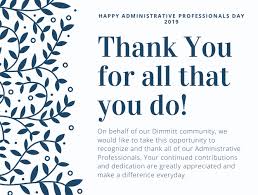 5 out of 5 stars. Happy Administrative Professionals Day 2019 Dimmitt Automotive Group Blog