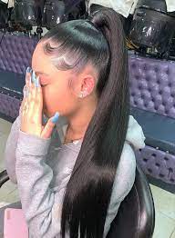 Thriving Hair Glueless Virgin Human Hair Silky Straight Pre Plucked 360 Lace Front Wigs V64 360 Hair Ponytail Styles Ponytail Hairstyles Weave Ponytail Hairstyles
