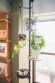 テレビや観葉植物も つっぱり棒でここまでおしゃれな部屋ができた 部屋 おしゃれ つっぱり インテリア 家具