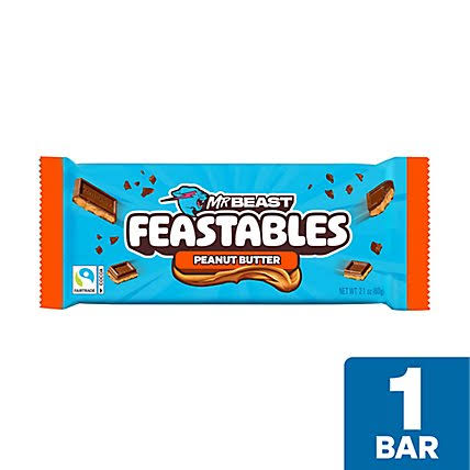 Feastables MrBeast Peanut Butter Milk Chocolate Bar - 2.1 OZ - acmemarkets