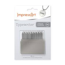 We offer stamping tools for use on soft materials like aluminum, copper, and brass in addition to stainless rated metal stamps for use on harder materials like stainless steel. Impressart Basic Uppercase Typewriter Letter Stamps 3mm Michaels