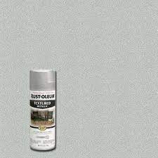 Rust Oleum Stops Rust 12 Oz Textured Metallic Silver Protective Spray Paint 251053 The Home Depot