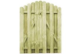 Cette porte droite en bois dur mesure 180 cm de haut et 90 cm de l. Portillon Vidaxl Portail De Jardin Bois De Pin Impregne 100x125 Cm Darty