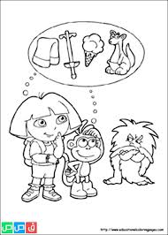رسومات للتلوين للبنات أكثر من مائة صورة جاهزة للطباعة قصص اطفال Dora Coloring Coloring Books Coloring Pages
