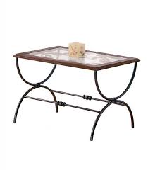 Tavolino rotondo ferro battuto e vetro. Tavolino Rettangolare Da Salotto In Ferro Battuto Sidney Spazio Casa