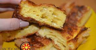Gibanica Pastry With Eggs And Cheese Gibanica Recept Za Gibanica Macedonian Food Food Tasty Pastry