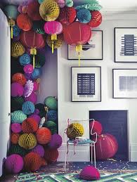 More Really Is More Dozens Of Lanterns And Colourful Paper Decorations Have Transformed Thi Chinese New Year Decorations Chinese New Year Party Chinese Decor