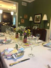 Easter Dining Table Arrangement Spring Easter Dining Table Table Arrangements Dining Table