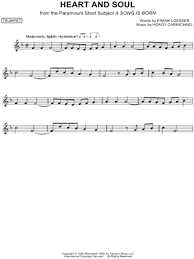 Heart and soul is a song written in 1938 by hoagy carmichael (music) and frank loesser (lyrics). Heart And Soul From A Song Is Born Sheet Music Trumpet Solo In F Major Download Print Sku Mn0105887