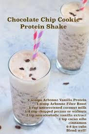 Need A Healthy Snack But Have A Sweet Tooth Try Out A Chocolate Chip Cookie Protein Shake Get Yo Arbonne Shake Recipes Arbonne Recipes Vanilla Protein Shakes
