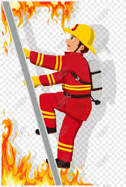 حرف الاحتلال موضوع رجل الاطفاء التوضيح Cartoon Illustration Cartoon Illustration