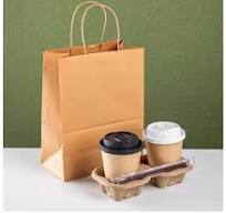 Disposable Take Away Paper Cup Holder to Go Cup Carrier for ...