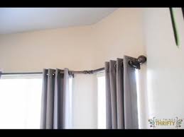Take time choosing which pole or track you need to hang your curtains from. How To Install Curtain Rod On Corner Windows Lowes Youtube Bay Window Curtain Rod Window Curtain Rods Bay Window Curtains