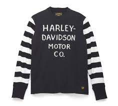 Men S The Legacy Race Shirt With Striped Sleeve 99382 21vm Harley Davidson Usa