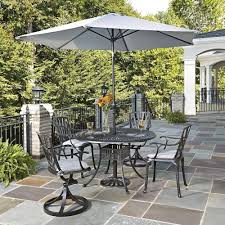 Maybe you would like to learn more about one of these? Homestyles Largo 5 Piece Patio Dining Set With Gray Cushions And Umbrella 5560 32586c The Home Depot Outdoor Dining Set Patio Dining Set Patio