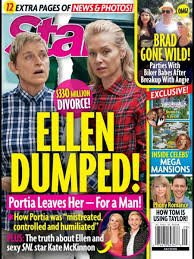 Portia De Rossi Gets Frank About Rumored Divorce From Ellen Even more shocking, friends say portia may have left ellen for a man! scandal star portia will be by her wife's side as the daytime talk show host attends the uk gala screening of finding dory in the british capital on sunday.