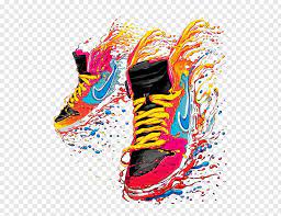Pair Of Red Nike Shoes Painting T Shirt Nike Sneakers Watercolor Shoes Free Png Red Nike Shoes Shoes Illustration Red Nike