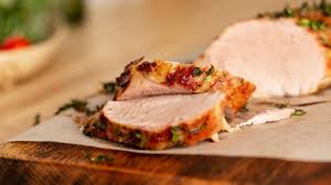 Rolled pork loin made special with crunchy crackling, a delicious prune stuffing and served with the best ever parsnip gratin. Rachael Ray Show How To Make Honey Glazed Pork Tenderloin Amanda Freitag Facebook