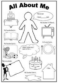 All About Me Worksheet First Day Of School Activity First Day Of School Activities All About Me Preschool All About Me Worksheet