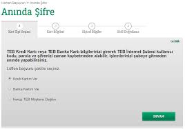 Teb müşterisi iseniz ve internet veya mobil bankacılığı kullanmak istiyorsanız ilk olarak şifre alınması gerektiğini belirtmiştik. Teb Kredi Karti Borcu Sorgulama Kredi Sorgulama Kredi Hesaplama Kredi Notu