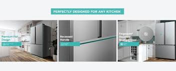 French door refrigerators offer the latest advances in food freshness combined with impressive storage capacity. 26 6 Cu Ft French Door Refrigerator Hrf266n6cse Hisense Usa