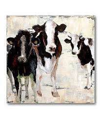 Black And White Cow Framed Pictures Black White Cow Wrapped Canvas Zulily Zulilyfinds