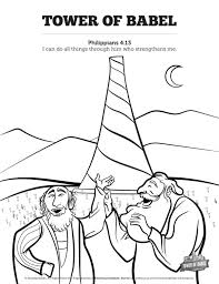 100% free bible stories coloring pages. Tower Of Babel Bible Story For Kids Sunday School Coloring Pages Sharefaith Kids