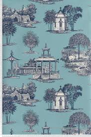 Mandarin Turquoise Collection Toiles De York By Initiales En 2020 Images D Art Chinoiserie Papier Peint