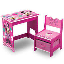 Delta Children Disney Minnie Mouse Kids Wood Desk And Chair Set In Pink Buybuy Baby Desk And Chair Set Kids Wood Kid Desk
