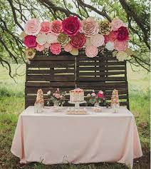 Large Paper Flower Backdrop Baby Shower Floral Baby Shower Paper Flowers Wedding Baby Shower Backdrop