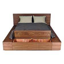 Made from solid pinewood, this bed showcases clean lines, short side rails, and tapered legs for a classic silhouette. Los Feliz Platform Bed Seedfurniture Com