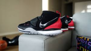 22 in men's, kids' and toddler sizes. Sneakers Release Nike Kyrie 6 Bred Black White Red Basketball Shoe