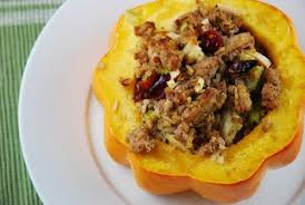 Ground Turkey Stuffed Acorn Squash Recipe 6 Points Laaloosh Acorn Squash Recipes Squash Recipes Recipes