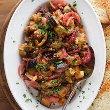 Roasted Eggplant Caponata Recipe Kate Winslow Food Wine
