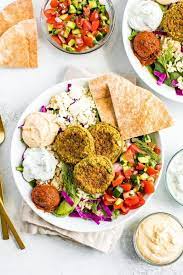 Falafel Bowls Homemade Cava Bowls Eating Bird Food Recipe Easy Vegetarian Lunch Vegetarian Lunch Recipes
