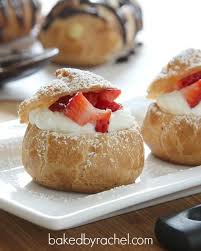 Pate A Choux Cream Puffs And Eclairs Recipe From Bakedbyrachel Com Eclair Recipe Eat Dessert Sweet Snacks