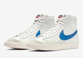 Nike Blazer Mid 77 Vintage Habanero Red Sail White Nike Blazer Mid 77 Vintage Pacific Blue Bq6806 400 Release Date Sbd Nike Blazer Nike Men Pacific Blue